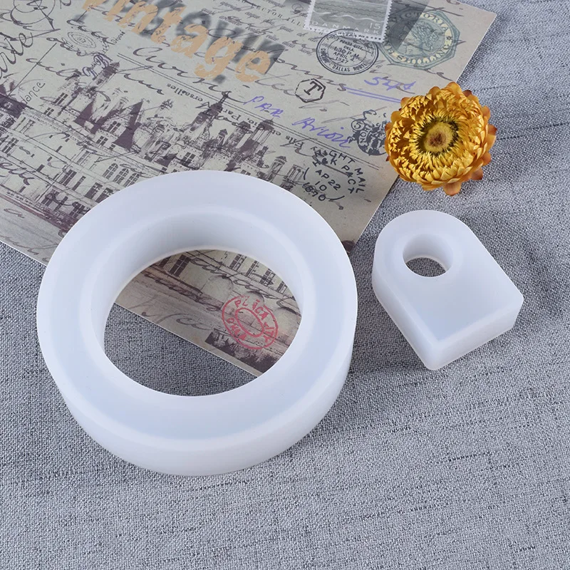 

Ring Silicone Mold Diy Crystal Epoxy Direct Face Three-dimensional Bracelet Mold Irregular Ring Silicone Mold