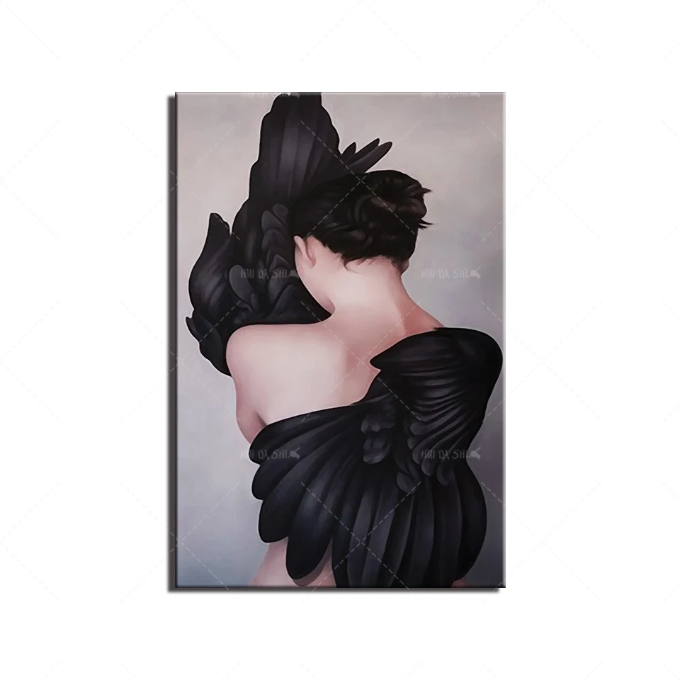 Настенный художественный декор модная Картина на холсте картина с черными