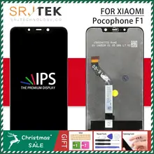 Srjtek для Xiaomi Pocophone F1 ЖК стекло матрица сенсорный экран дигитайзер полная сборка с рамкой 6,18 ''для Pocophone F1 дисплей
