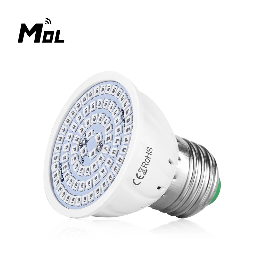 

MOL 10pcs plant lamp cup E27/E14/GU10/B22/MR16 plant growth 220V leds plant fill light Phyto Led Grow Bulb Red Blue Spectrum