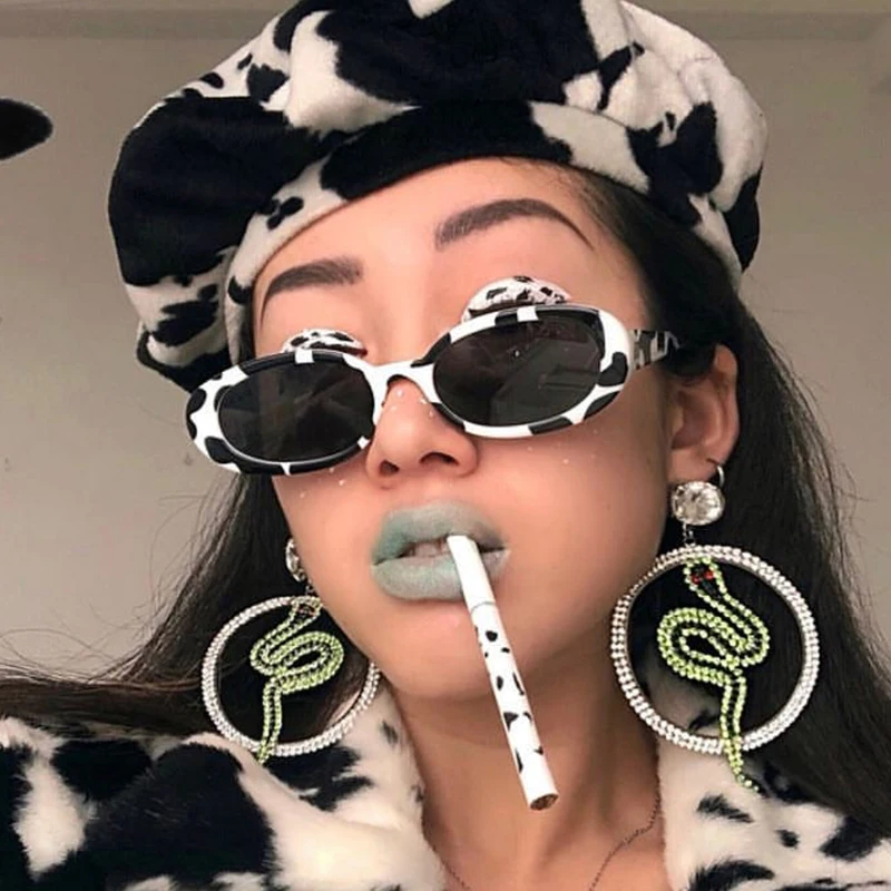 LongKeeper 2020 Малый Овальные Солнцезащитные очки Женщины Мужчины Ретро Vintage