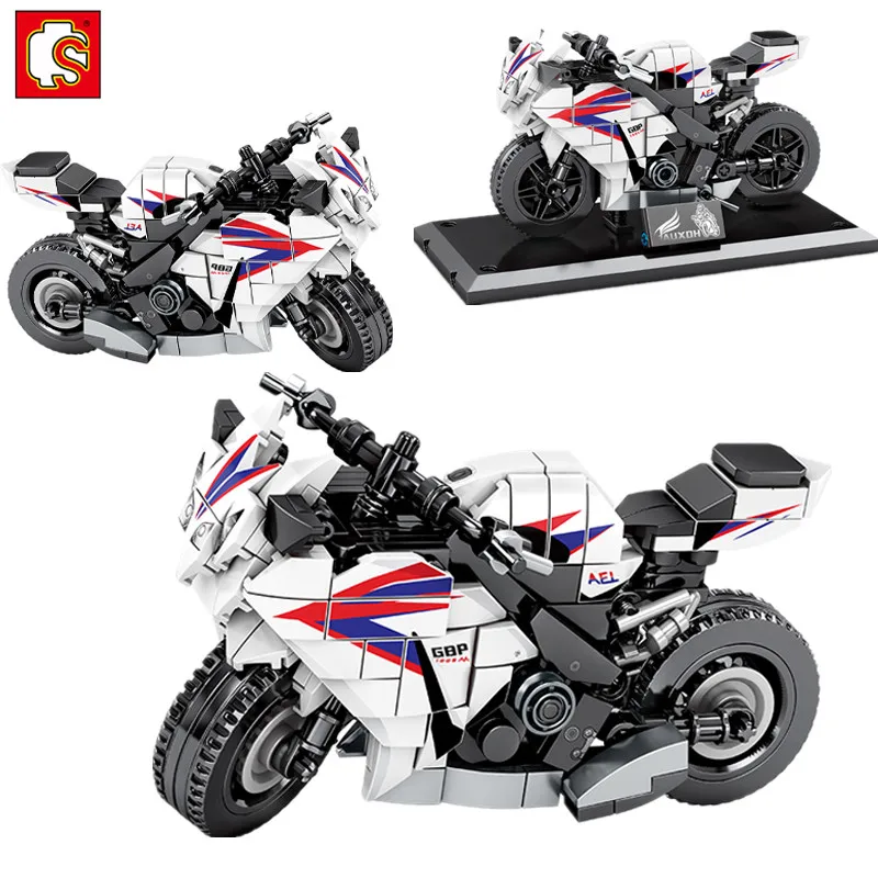 SEMBO Block City Speed Motorbike Model Building Blocks Technic Motorcycle Creator Motor Car Bricks Educational Toy for Boys | Игрушки и