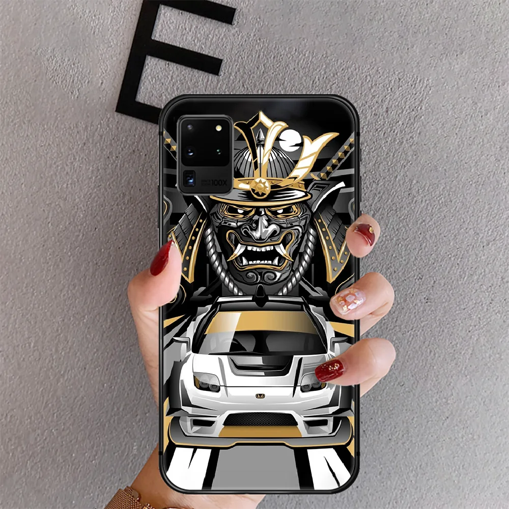

Car Type R Honda Phone Case Cover For Samsung Galaxy Note S 7 8 9 10 20 10E Plus Lite Uitra Black Shell Black Etui