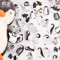 46pcs boxed stickers little penguin series cartoon cute creative hand account diy basic decoration material sticker flakes