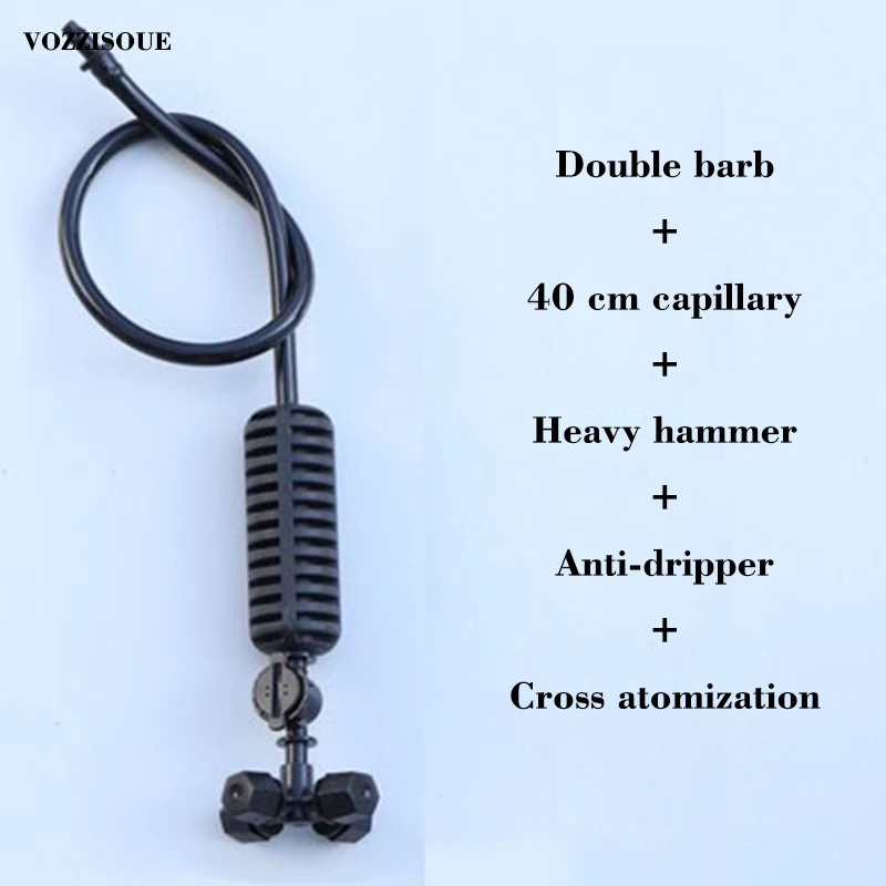 3PCS Горячая 3 шт. подвесная анти-капельная насадка распылителя с перекрестным распылителем Насадка противотуманная вода SprayTo парниковый капельный ороситель распылитель водяной туман - Цвет: 3PCS