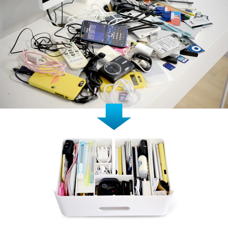 Цифровой кабель для передачи данных ящик Органайзер настольный пластиковый