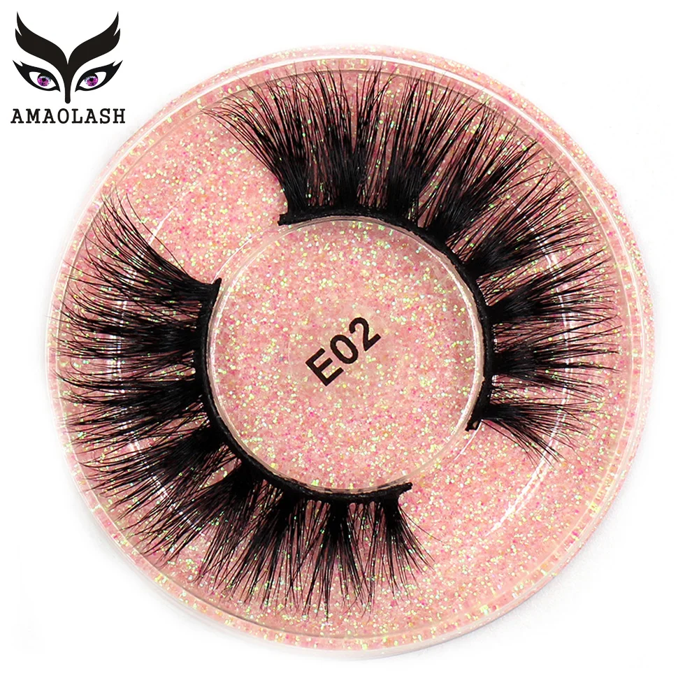 AMAOLASH накладные ресницы 3D норковые популярные многоразовые большого объема для