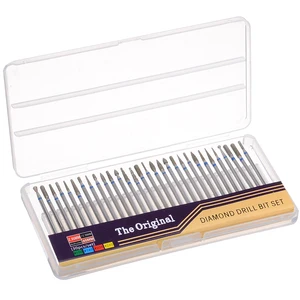 30 шт. алмазное сверло для ногтей из нержавеющей стали, фреза для ногтей, роторные пилки для маникюра, инструмент для очистки