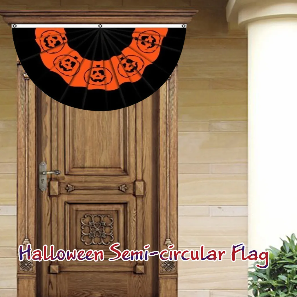 В помещении/на открытом воздухе флаг Тыква Happy halloween Фонари овсянка вентилятор