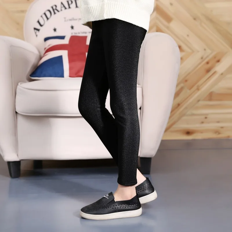 Плотные обтягивающие леггинсы для девочек-подростков школьные детские неоновые