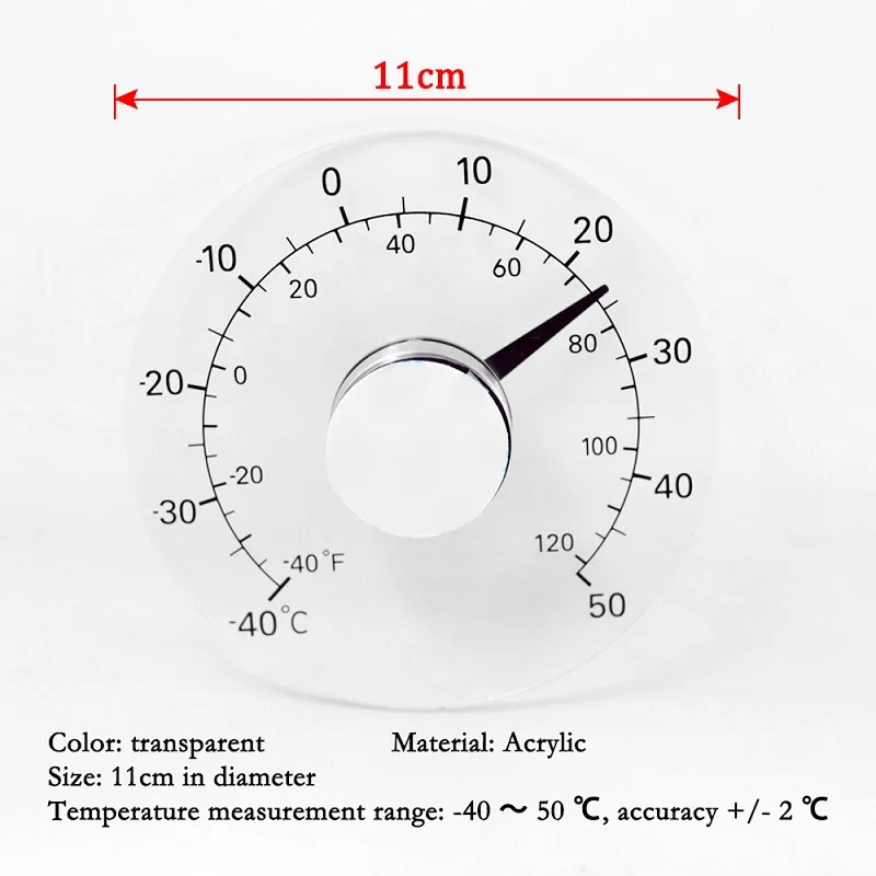 Цифровой Прозрачный Уличный Термометр для окон гидрометр клейкая паста