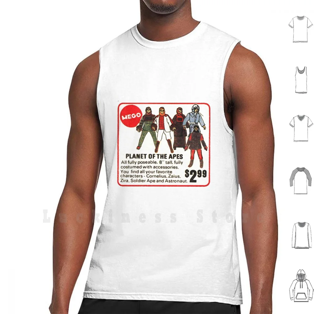 S Tank Tops Vest Sleeveless Planet Of The Apes Mego Action Figures Toys Zaius