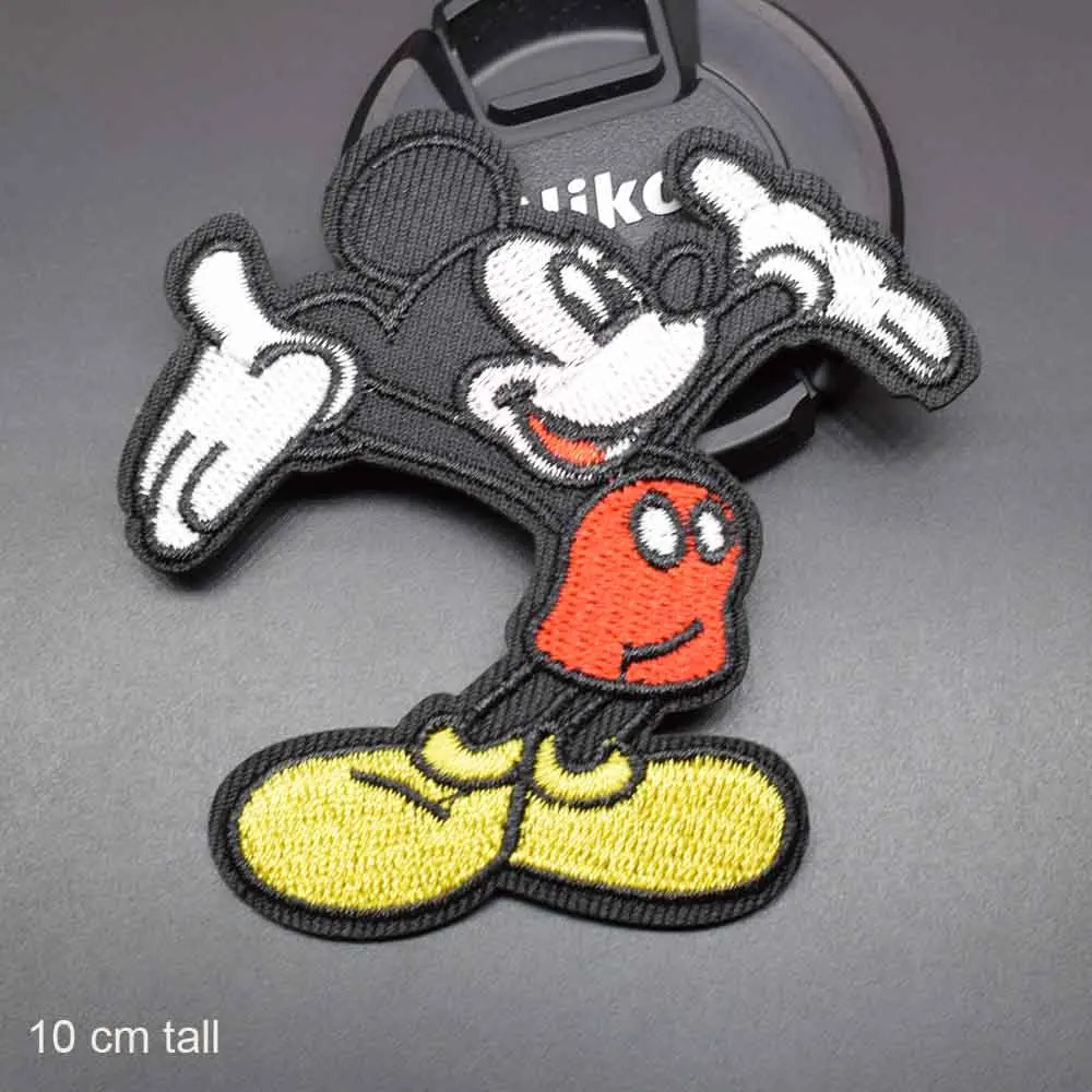 Дисней Микки Минни наклейки на одежду с вышитыми накладными заплатками для девочек и женщин Оптом на одежду стикеры.