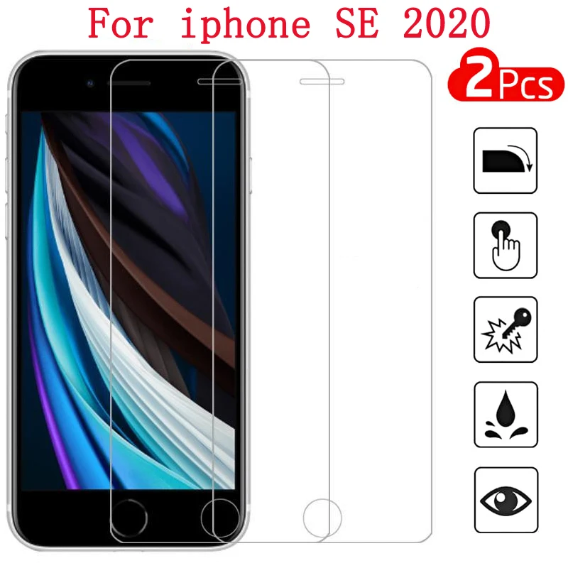Защитное стекло для iphone SE 2020 2 шт. SE2020 SE2 закаленное пленка | Мобильные телефоны и