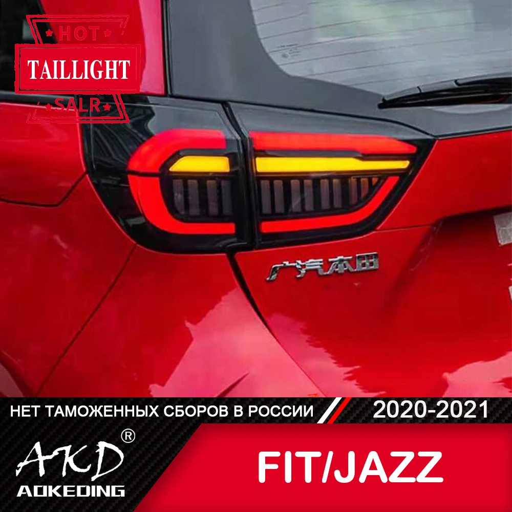

Задняя фара для автомобиля JAZZ GR9 2020-2021, светодиодсветодиодный противотуманные фасветильник, дневные ходовые огни, тюнинг DRL, автомобильные а...