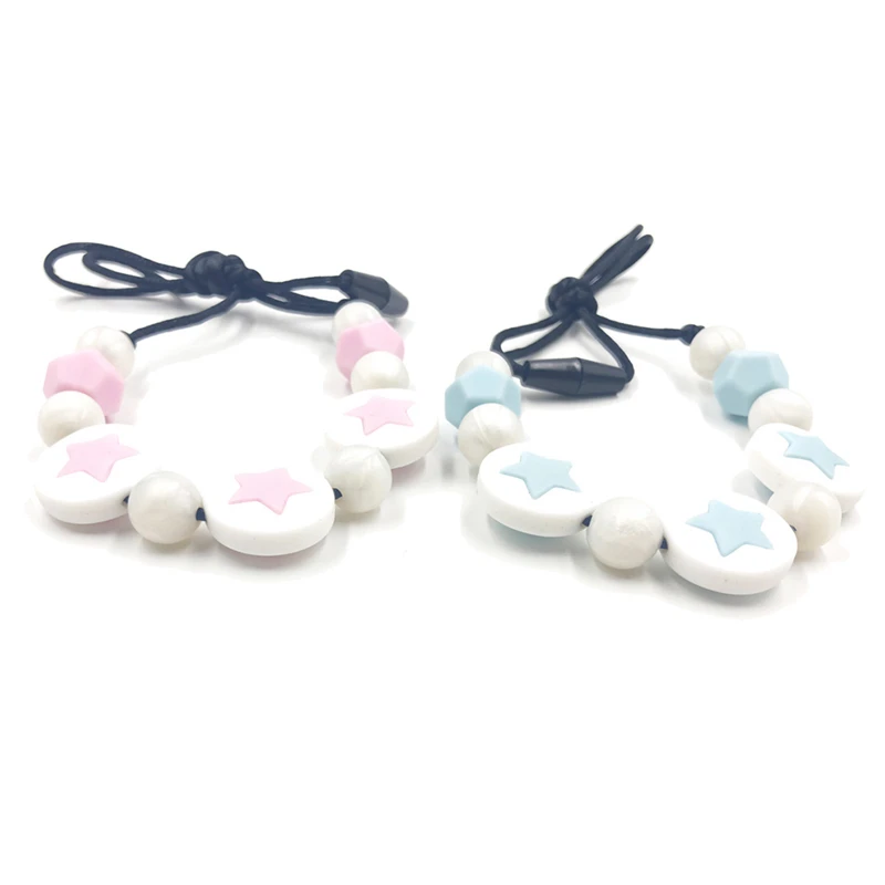

Baby Teether Silicone Necklace 1PC Collar Lactante Silicone Beads For Baby Charm Pendant Necklace Baby Toy