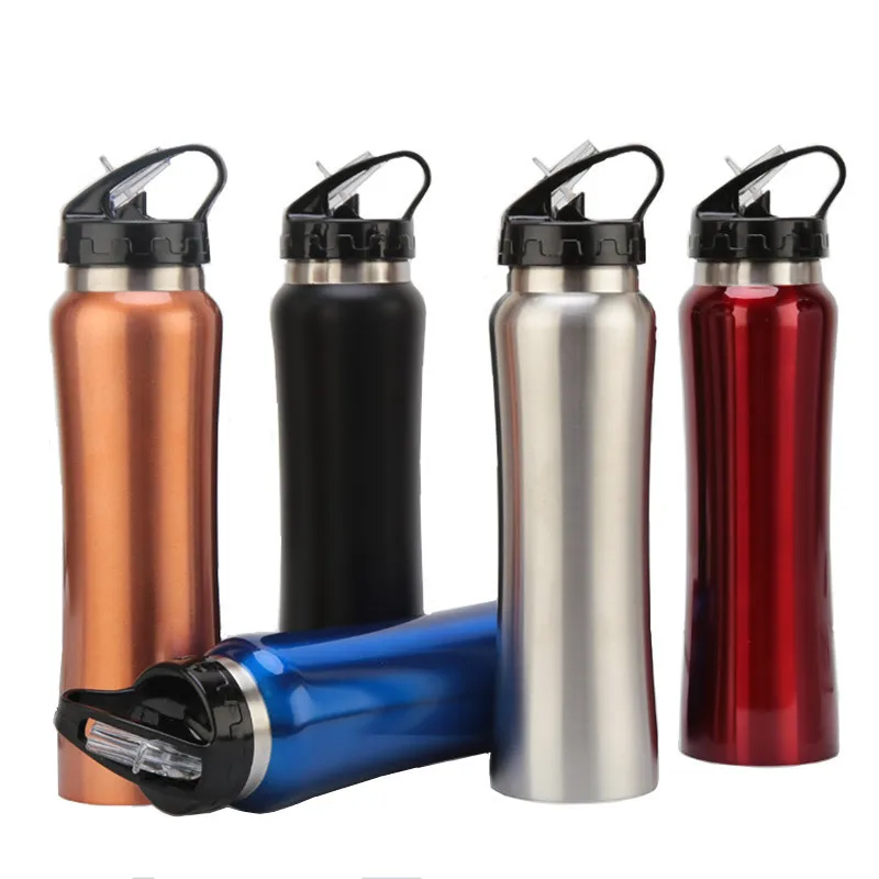 Bpa-free 500 мл портативный велосипедный спорт на открытом воздухе чайник из нержавеющей стали чай термос чашка Вакуумная бутылка для воды с соломинкой