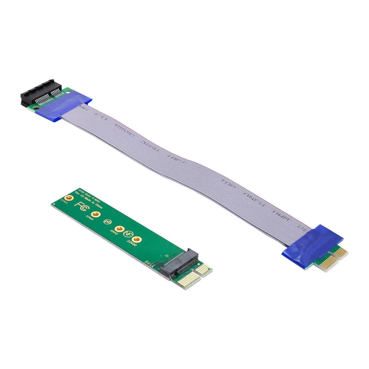 

Chenyang NGFF M-key NVME AHCI SSD к PCI-E 3,0 1x x1 Вертикальный адаптер с кабелем «штырь-гнездо»