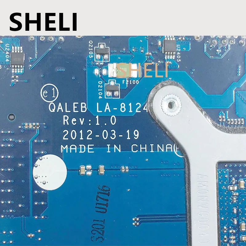 Материнская плата SHELI 04W0417 11S0B50850Z для ноутбука Lenovo ThinkPad Edge E535 QALEB LA-8124P FS1 DDR3 с
