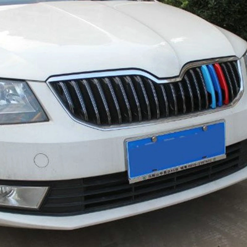 3D автомобильный Стайлинг передняя решетка отделка спортивные полоски покрытие