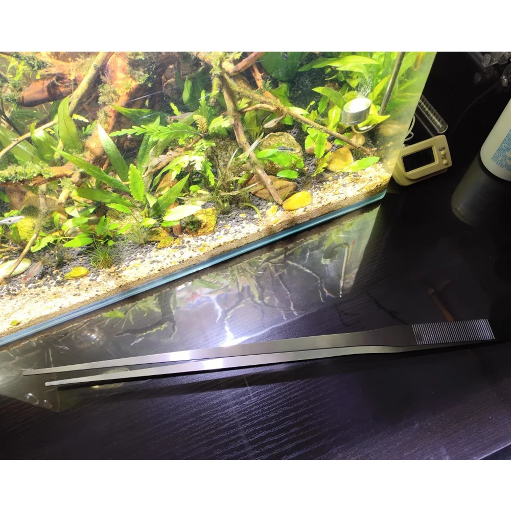 PAPASGIX Fish Tank Aquatics Plant Cleaning Tools Stainless Steel Aquariums Maintenance Kit Tweezers Scissors Cutting Set | Дом и сад