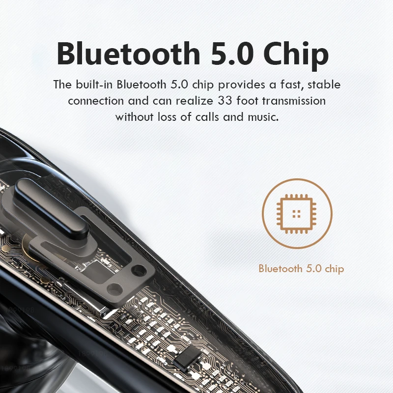 

TWS Bluetooth Earphones with Microphone Waterproof Wireless Headphones 9D HiFi Stereo Music Sports Handsfree Earbuds Headsets