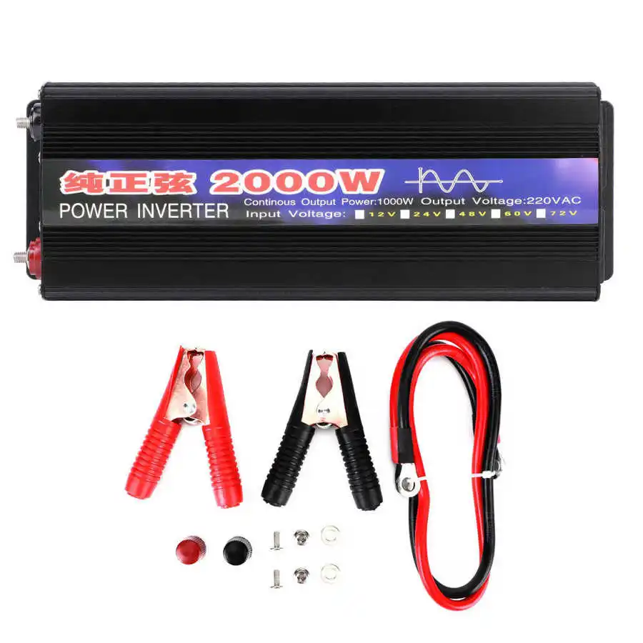 2000 Вт Инвертор Чистая синусоида повышающий трансформатор высокая эффективность