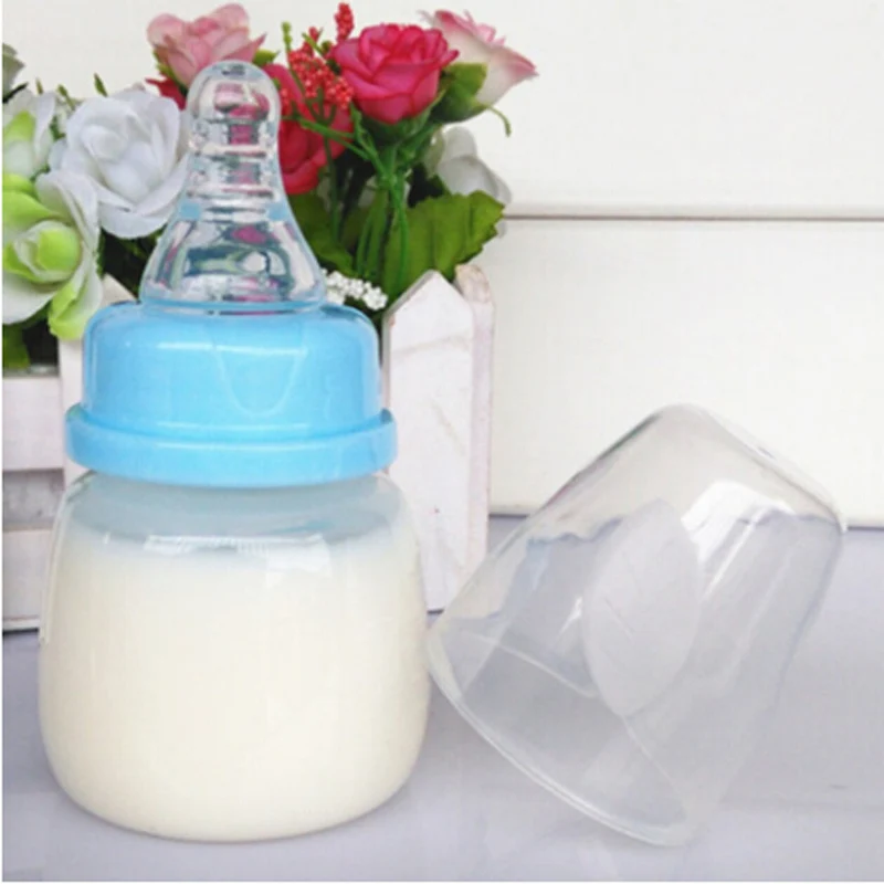 

Portable Baby Mini Feeding Nursing Bottle Safe Newborn Kids Nursing Care Feeder Fruit Juice Milk Bottles 60Ml Phthalate Free