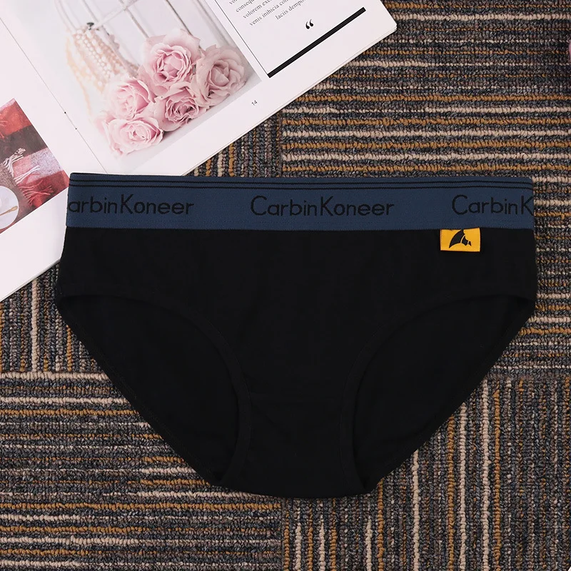 

HaleyChan Simple Japanese Style Boxer Briefs 3 Pack Briefs for Tomboy Trans Lesbian Transgender Ftm Women Underwear Mid-Rise