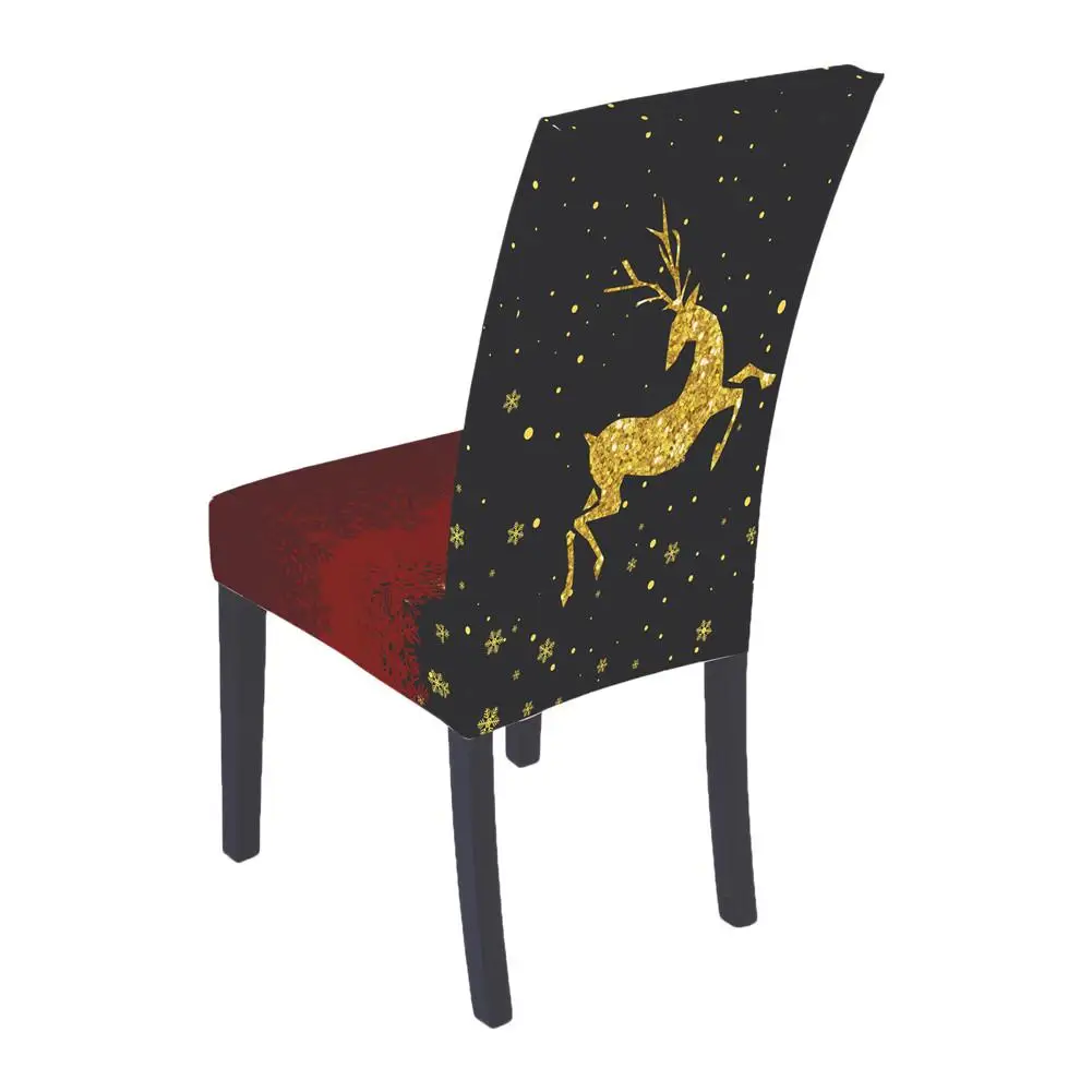 

Stretch Chair Cover Slipcover Protector Printed Dust-proof for Dining Room Living Room Hotel