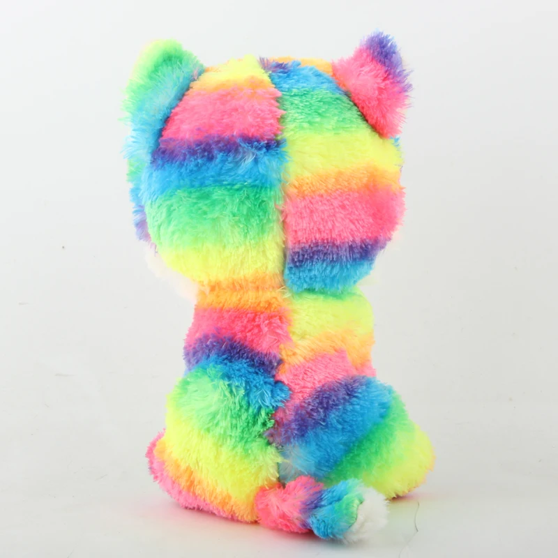 

Ty Animal Toys Rainbow Color Fox Plush Toy Doll Christmas Gift Large Size 40cm