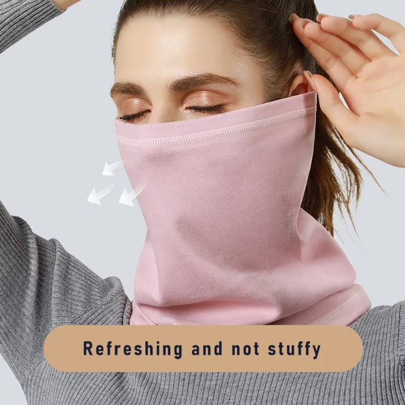 

Winter Fleece Warm Cycling Face Mask Breathable Bicycle Bike Half Face Mask Windproof Hiking Scarf Dust-proof Mask