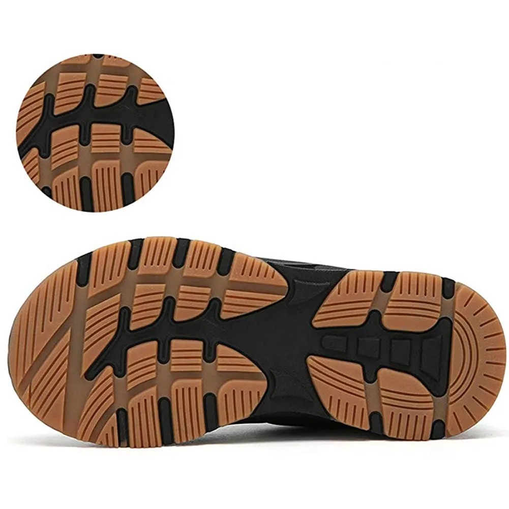 2019 Мужская теплая обувь в повседневном стиле Зимние ботильоны нескользящие