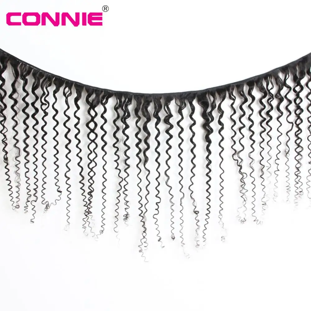 Накладные волосы Connie Curly 13X4 перуанские Remy с фронтальной и средней посадкой 10 30