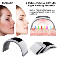 7 colors pdt facial mask foldable threapy face lamp led photon skin rejuvenation skin care anti aging acne removal beauty salon