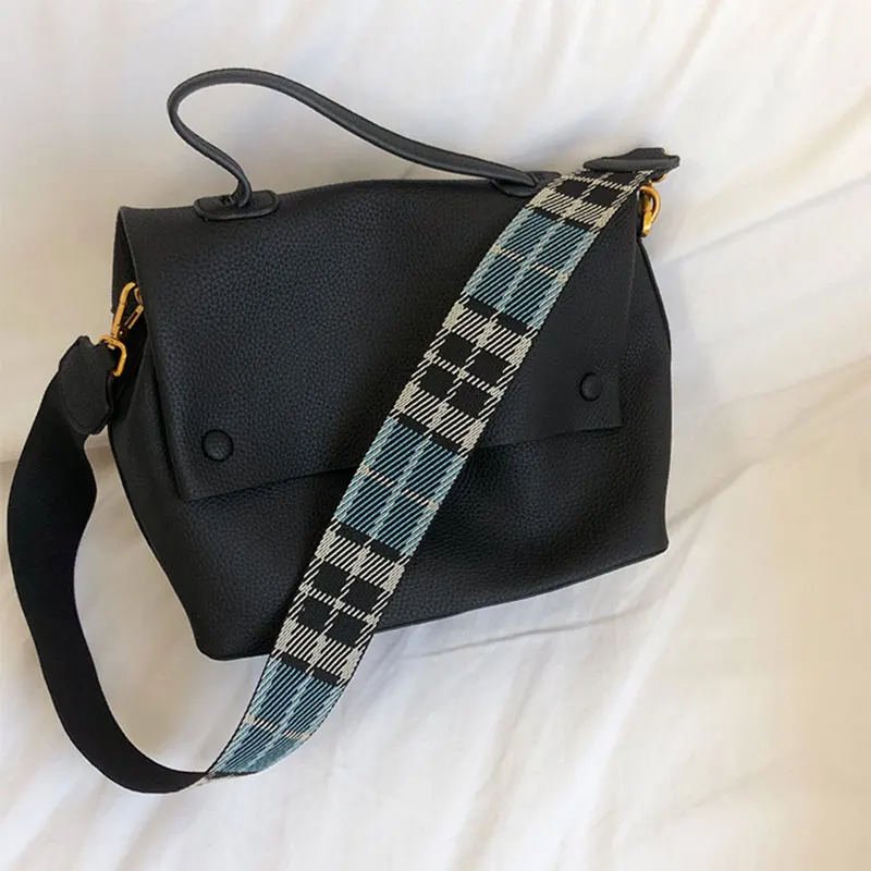 Женская сумка новинка весны 2019 Сетчатая Сумка через плечо с широким ремешком