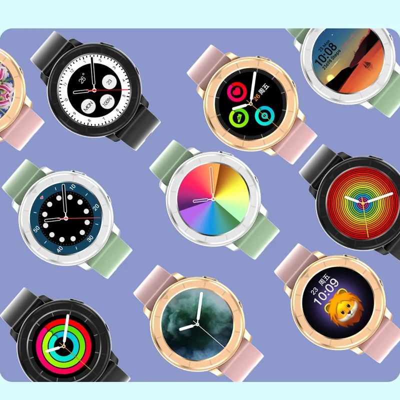 

2021 New Q19 Bluetooth Call Smart Watch Woman Sleep Monitoring Sports Smartwatch Full Screen Touch Heart Rate Dual UI Wristband