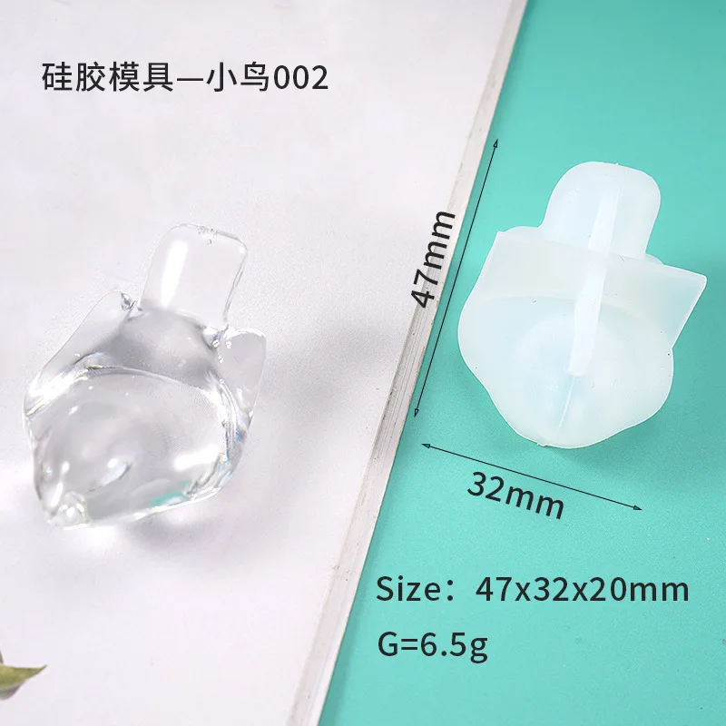 DIY 3D птица медведь Дельфин силиконовый УФ ювелирные изделия молд Смола молды