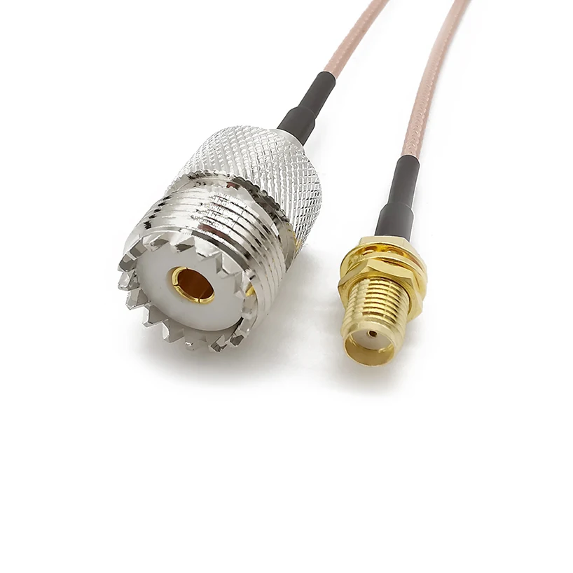 Двойной защитный кабель RG316D гнездовой разъем SMA в серебряный UHF SO-239 для линии