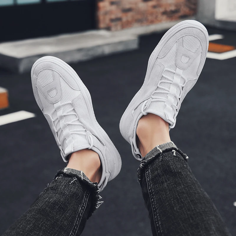 Мужская повседневная обувь из сетчатого материала Дышащая мужская модная на