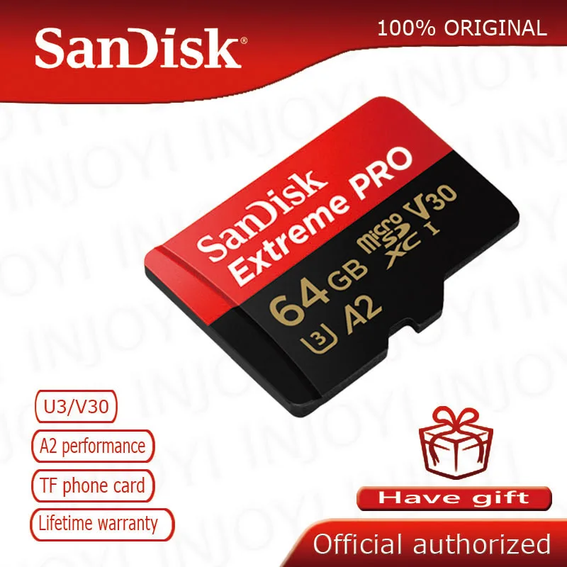 Оригинальная карта памяти SanDisk Extreme Pro microsd micro SD TF 95 16 ГБ 32 64 класс 10 U3 памяти|cartao de
