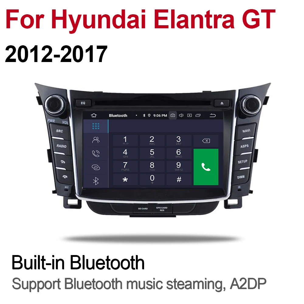ZaiXi для Hyundai Elantra GT 2012 ~ 2017 автомобильный Android 9 GPS навигационная мультимедийная
