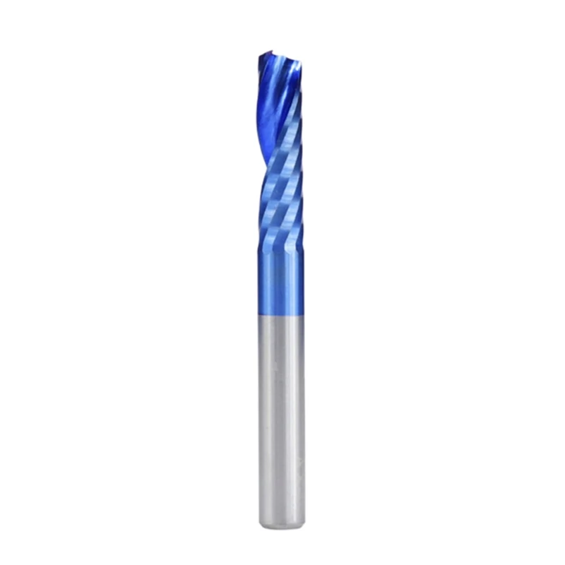 

1pc 6mm Shank Single Flute End Mill Carbide Blue Coating Router Bit 1 Flute E7CB