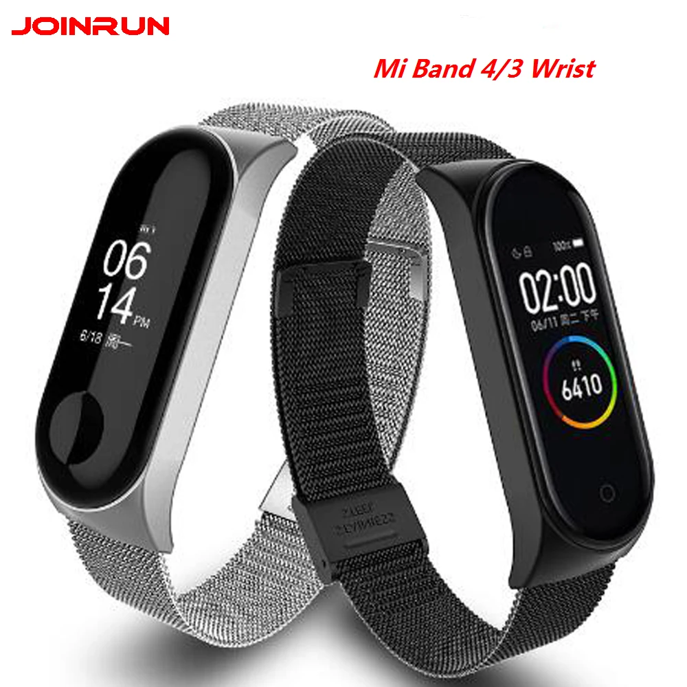 Ремешок для mi Band 4/3, ремешок на запястье, металлический, без винтов, нержавеющая сталь, для Xiaomi mi, ремешок на 4/3, браслет mi Band 4/3, напульсники