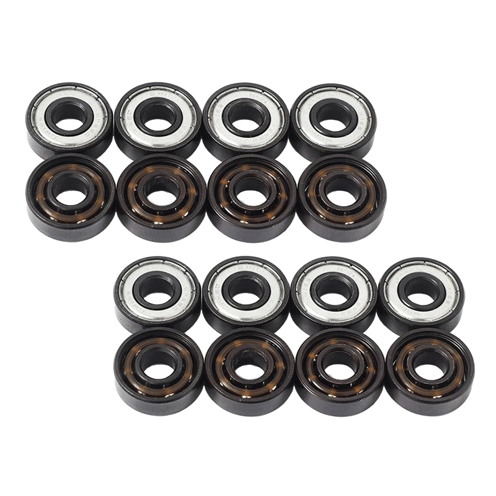 

16 Pack Replacement Skateboard Bearings 8mm Scooter Wheels Accessories