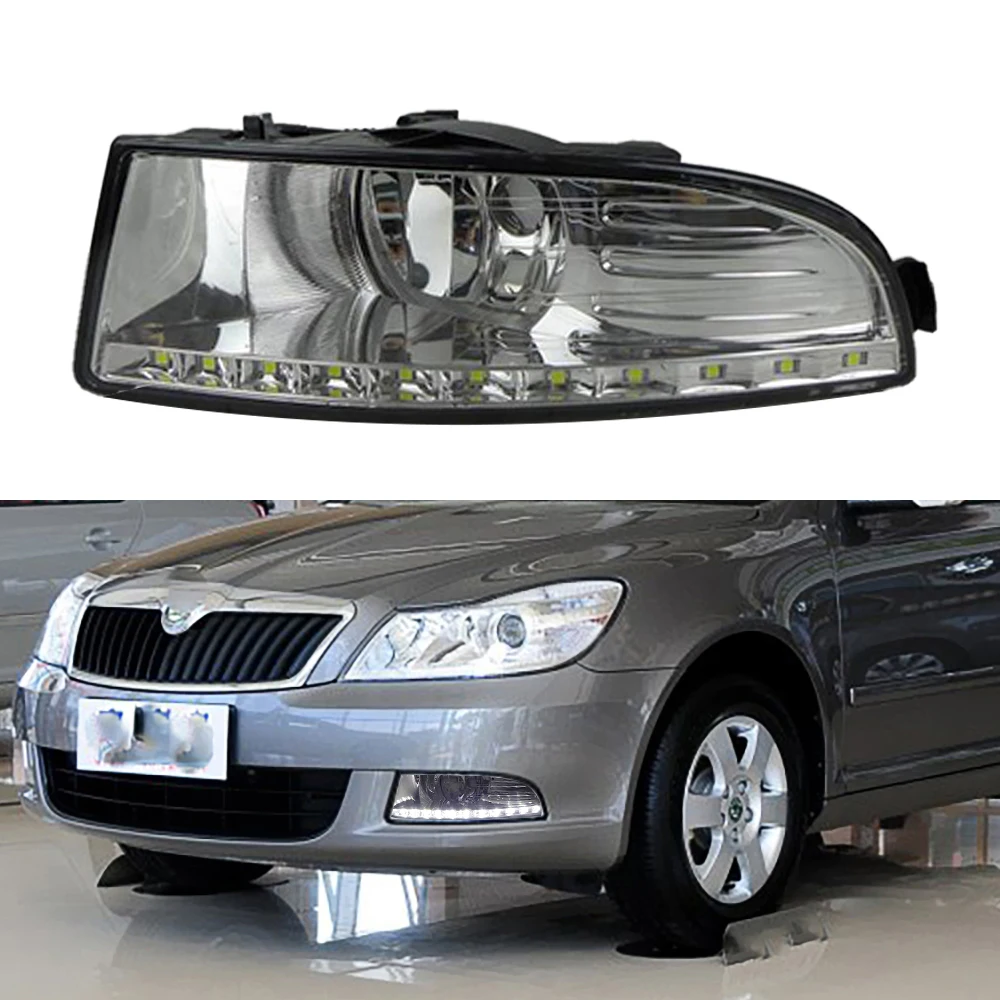 Дневные ходовые огни для SKODA OCTAVIA A5 2010 2013 светодиодный 2 шт. | Автомобили и