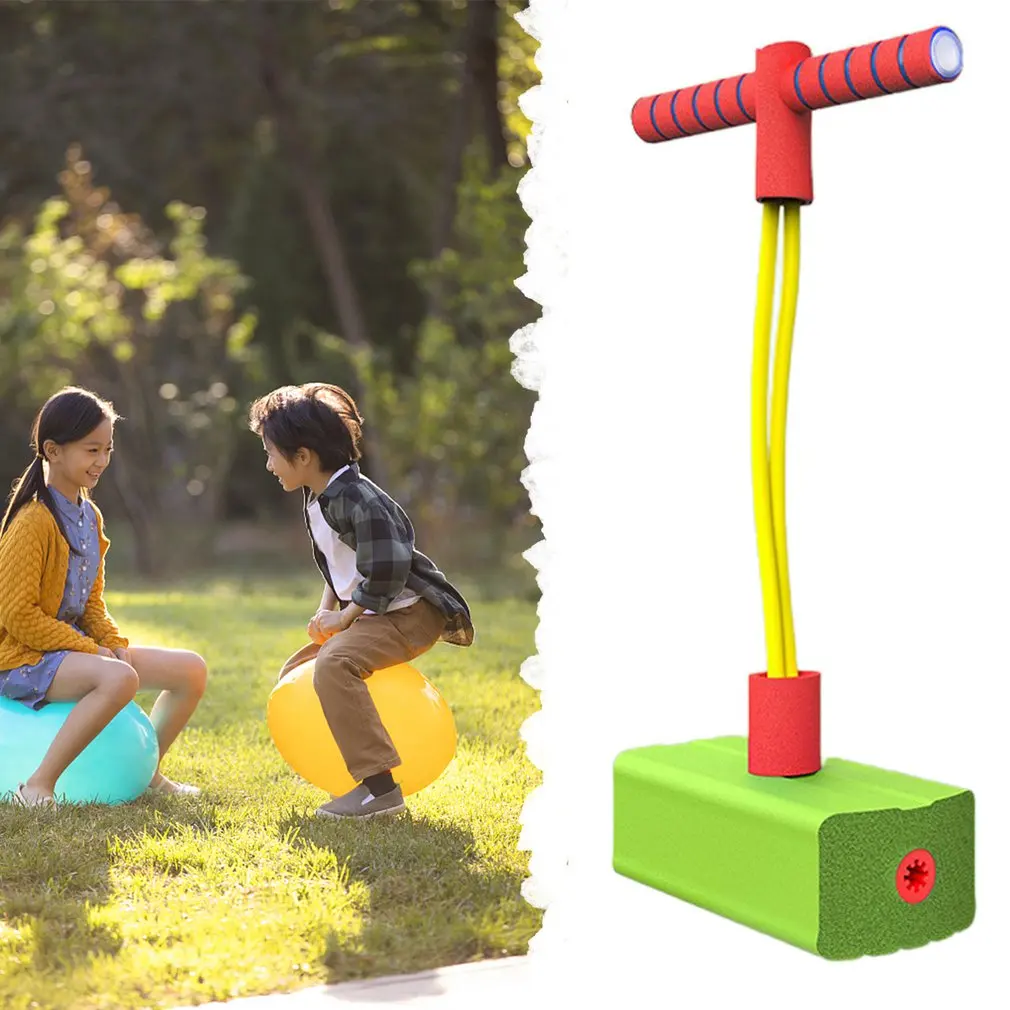 Лягушка для прыжков детей прыжки шест игрушка прыгающий устройство упргугий мяч