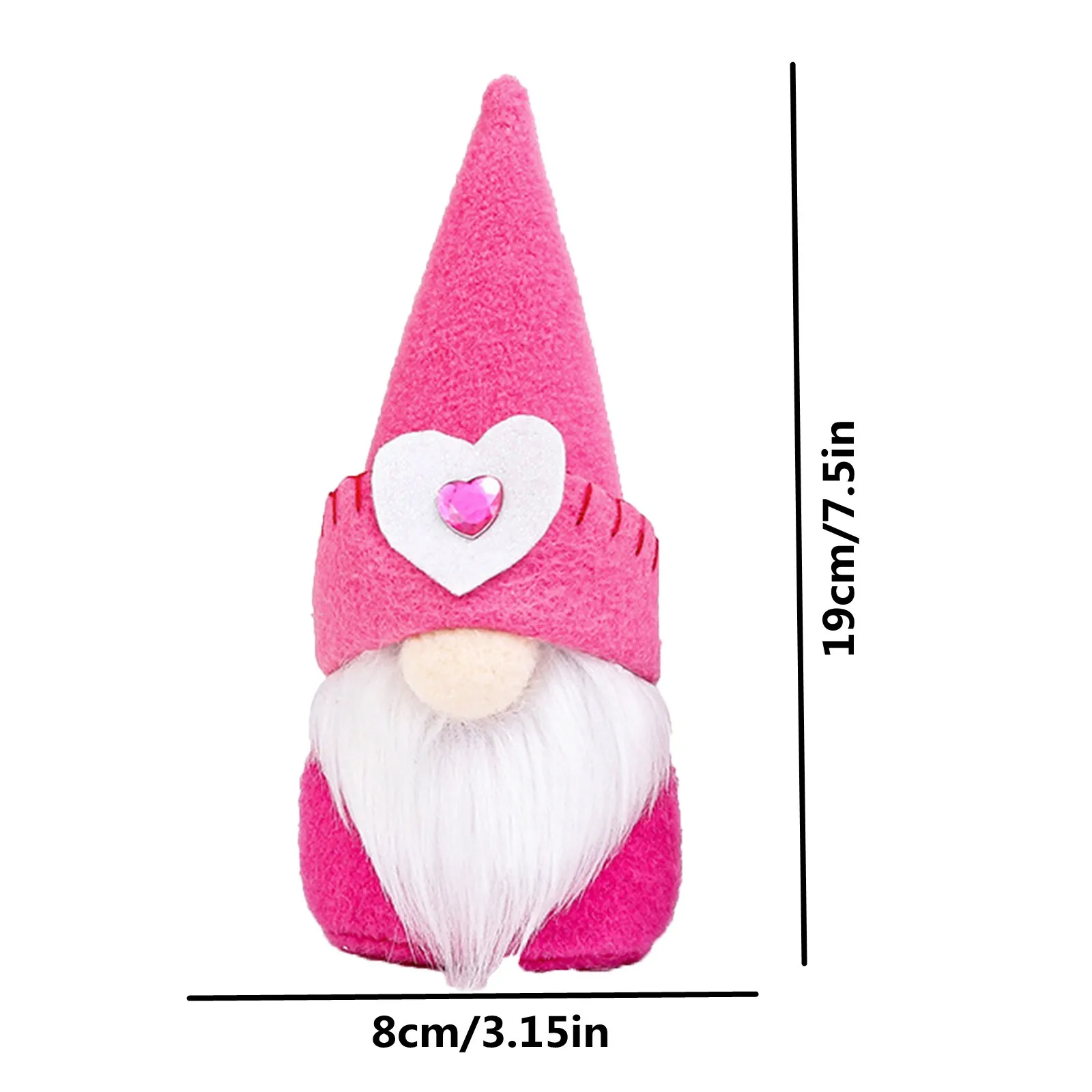 Семейная Рождественская Скандинавская шляпа с острым носком без лица гном Санта