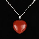 Ожерелье из натурального красного, розового жаспера, опалита, Кристалл сердца, черный обсидиан, исцеляющий камень, чакра, рейки, модные украшения