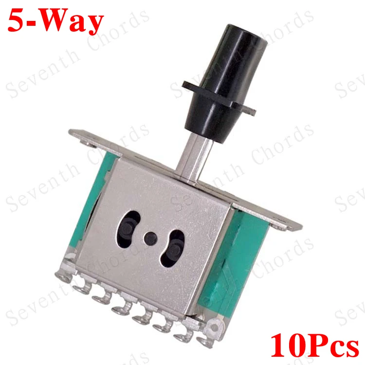 

10 Pcs Big Cuboid Knob ST SQ Electric Guitar 5 Way Selector Lever Switches